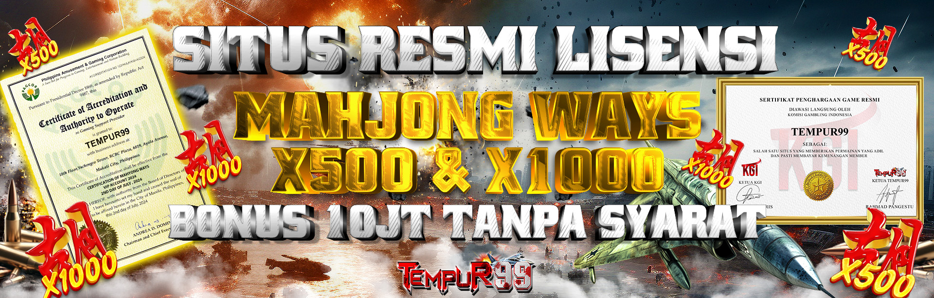 EVENT MAHJONG WAYS X500 & X1.000